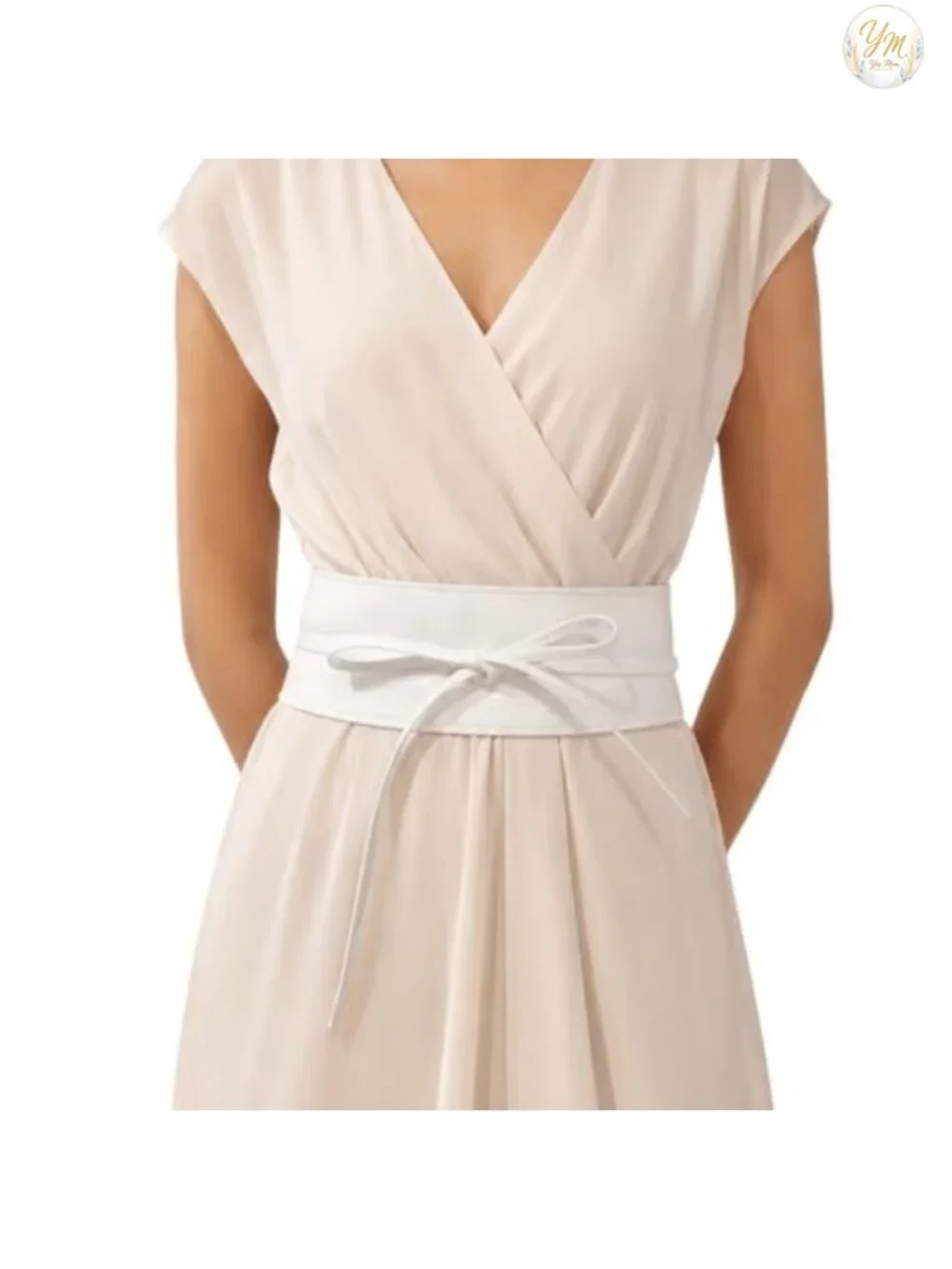 Italian Leather Obi Belt Adjustable Wide Waist Belt Women's Fashion
